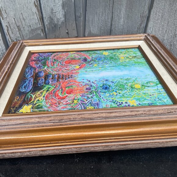 Ascension Embellished Framed Print Podge Elvenstar Hanna Bamboo Forest Esoteric - Picture 7 of 9